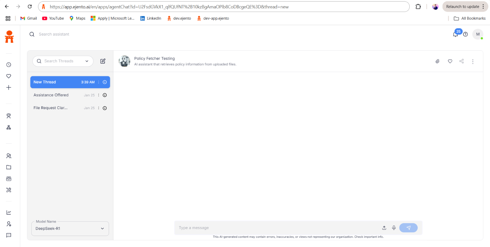 New Thread Created